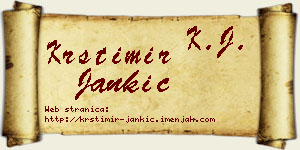 Krstimir Jankić vizit kartica